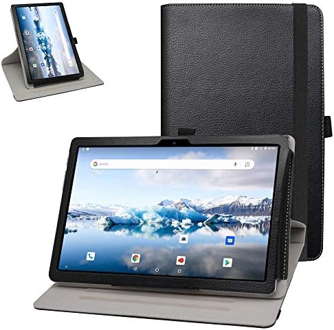 Bige for TECLAST 10.1" Rotating Case, 360 Degree Rotary Stand with Cute Pattern Cover for TECLAST P20HD 10 inch Tablet/TECLAST M40 10.1" Tablet,Black
 Fiche Technique et Prix au Maroc