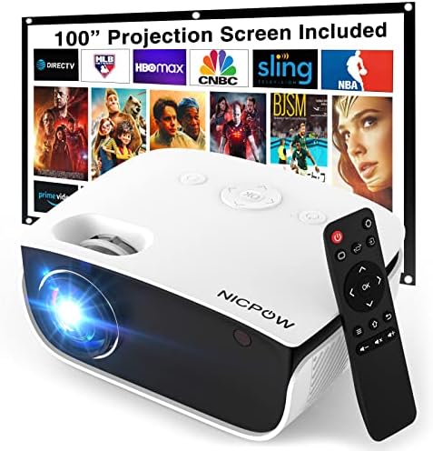 Projecteur d'extérieur, Mini projecteur avec écran 100", 1080P et 240" Projecteur de film pris en charge 7500 L Projecteur vidéo domestique portable Compatible avec Smartphone/TV Stick/PS5/PC/Laptop
Avis, Fiche Technique et Prix au Maroc