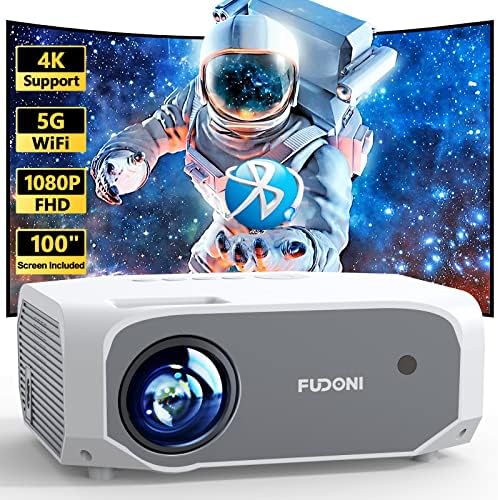 Projecteur FUDONI avec WiFi 5G et Bluetooth, projecteur de film extérieur 12000L natif 1080P 4k pris en charge, projecteur portable avec écran, projecteur de cinéma maison pour iOS/Android/TV Stick/ordinateur portable/HDMI/USB
Avis, Fiche Technique et Prix au Maroc