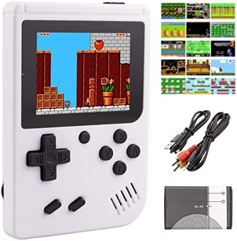 Mini console de jeu portable pour enfants avec 400 jeux rétro classiques 8 bits, batterie rechargeable de 1020 mAh, lecteur de jeu portable pour garçon et fille, cadeau de Noël d'anniversaire pour Fiche Technique et Prix au Maroc