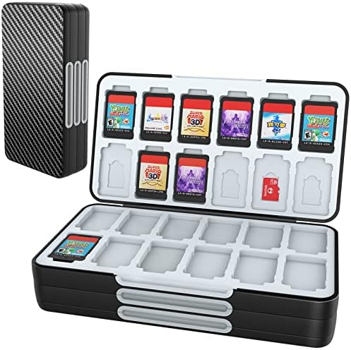 HEIYING Étui pour Cartes de Jeu pour Nintendo Switch & Switch OLED, Boîte de Rangement pour Cartes de Jeu Switch Lite avec 72 Emplacements pour Cartes de Jeu Avis, Fiche Technique et Prix au Maroc