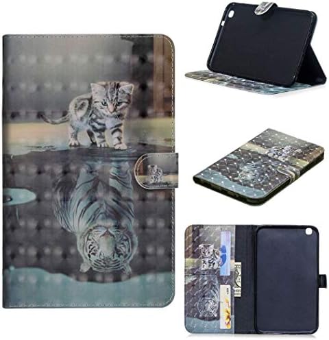 ShuiSu Étui à rabat pour Samsung Galaxy Tab 3 8.0 SM-T310, beau motif 3D en cuir synthétique souple avec fermeture magnétique et béquille pour cartes de crédit – O65 Fiche Technique et Prix au Maroc