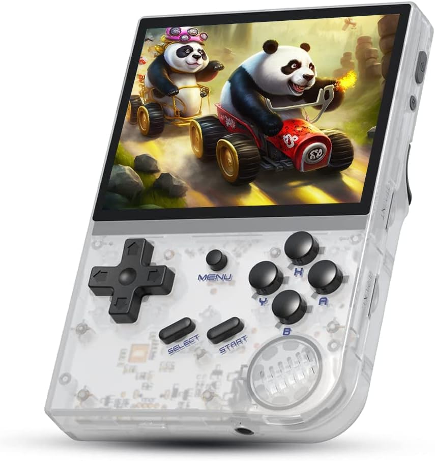 RG35XX Console de Jeux Portable 5470+ Classiques Jeux, 64Go, système Linux, Quad core Cortex-A9, RG35XX Console de Jeux Vidéo Retro 3.5 Pouces IPS, supportant le Gamepad et sortie HDMI TV Fiche Technique et Prix au Maroc