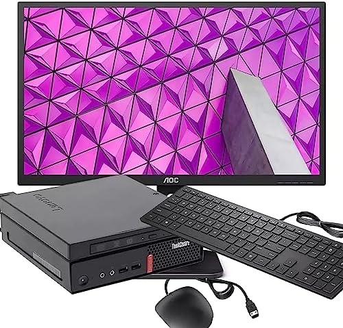 Lot PC Lenovo ThinkCentre M910Q Mini PC | Intel Core i5-6500T | Windows 11 Pro DVD Moniteur LED AOC 22P1W 22″ FullHD et kit souris et clavier (reconditionné) Fiche Technique et Prix au Maroc