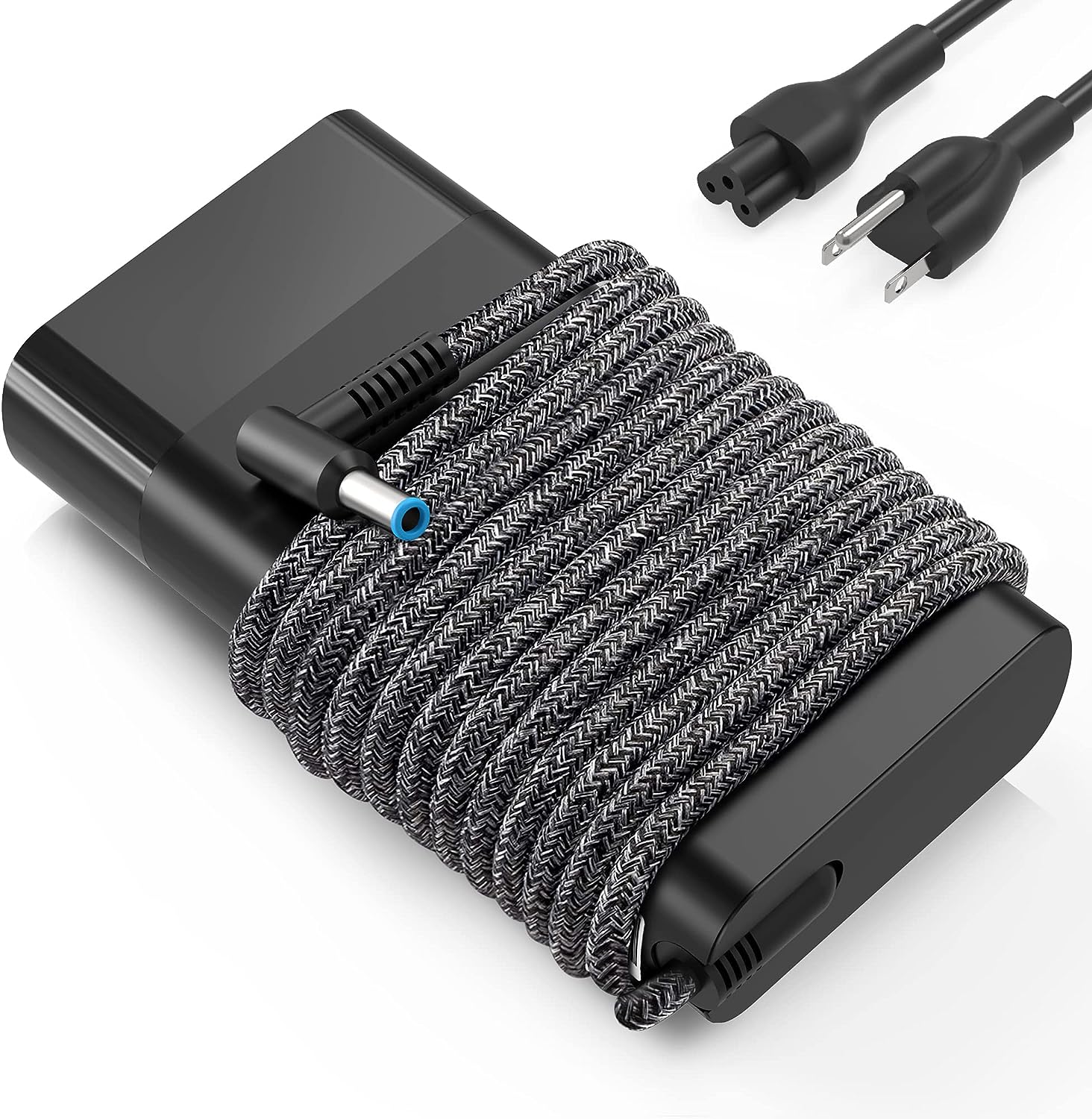 Chargeur de rechange pour ordinateur portable HP 65 W pour HP Spectre x360 13-4193nr 15-ap001nx 15t-ap000, HP ProBook Charger X360 11 G1 G2 G3 G4 G5 G6, Envy Pavilion Stream X360 13 15 17 15-1039wm Cordon d'alimentation
 Fiche Technique et Prix au Maroc