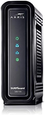 ARRlS Surfboard (32x8) Modem câble DOCSIS 3.0 1,4 Gbit/s Vitesse maximale, certifié pour Comcast Xfinity, Spectrum, Cox, Cablevision & More (SB6190 Black) - (renouvelé)
 Avis, Fiche Technique et Prix au Maroc