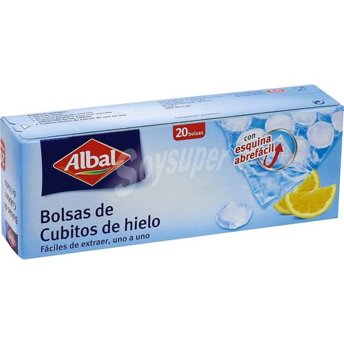 Albal Sachets pour glaçons, fermeture automatique, 10 sachets pour 190 glaçons
 Fiche Technique et Prix au Maroc