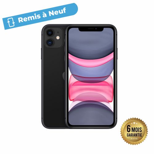 Apple iPhone 11 - 6,1" - 4GB RAM + 128GB ROM - Reconditionné - Noir
 Fiche Technique et Prix au Maroc