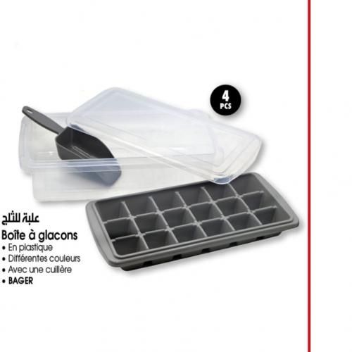 Bager boite à glaçons en plastique
 Fiche Technique et Prix au Maroc