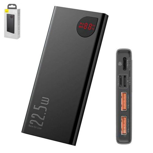 Baseus Adaman Metal Digital Display Quick Charge Power Bank 10000mAh 22.5W – PPAD000001
 Fiche Technique et Prix au Maroc