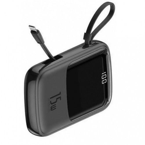 Baseus Q pow Digital Display 3A Power Bank 10000mAh With Type-C Cable -Black-PPQD-A01
 Fiche Technique et Prix au Maroc