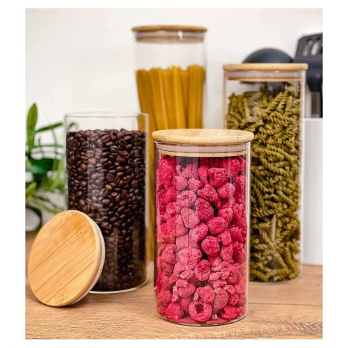 Bocal en verre avec couvercle pour cuisine
 Fiche Technique et Prix au Maroc