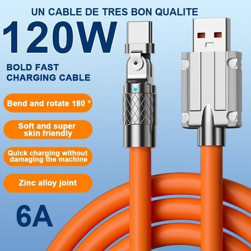 Cable charge Type c compatible avec Huawei Samsung xiaomi redmi CHARGE  RAPIDE
 Fiche Technique et Prix au Maroc