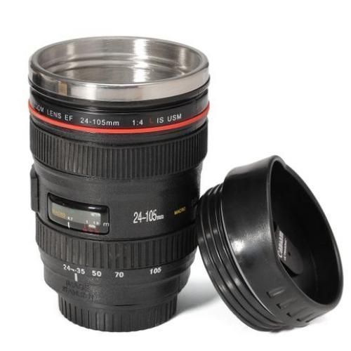 Camera Lens Cup 24-105 Coffee Tea Tasse de voyage en acier inoxydable Thermos
 Fiche Technique et Prix au Maroc