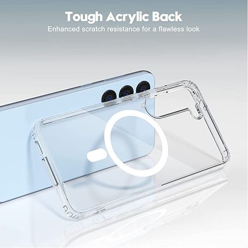 Case Coque Pochette pour Samsung S23 Magsafe en Charge Magnétique Transparent
 Fiche Technique et Prix au Maroc