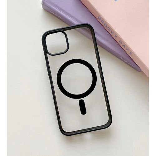 Case iPhone 12 Pro : Coque magnétique transparente MagSafe Noir
 Fiche Technique et Prix au Maroc