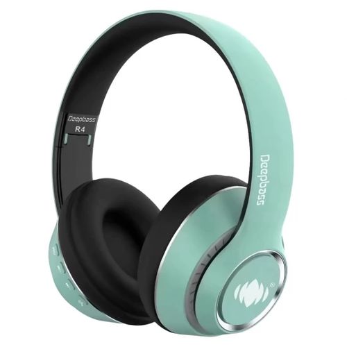 Deep Bass R4 ecouteurs Casque Bluetooth V5 + sans fil  TSuppor TF Card-FM-Audio input vert
 Fiche Technique et Prix au Maroc