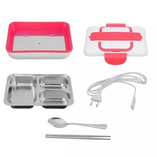 Electric lunch box ,boite a repas chauffe plat porte manger électrique inox
 Fiche Technique et Prix au Maroc