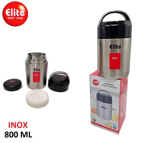 Elite Boîte à lunch isotherme 800ml, Boite à déjeuner INOX, Porte à manger
 Fiche Technique et Prix au Maroc