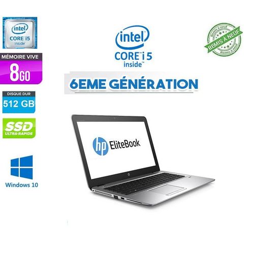 Hp PC Portable i5 RAM 8Go 512G SSD EliteBook -Remis a Neuf-
 Fiche Technique et Prix au Maroc