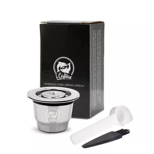 ICAFILAS Capsule Nespresso compatible en inox rechargeable réutilisable café New version
 Fiche Technique et Prix au Maroc