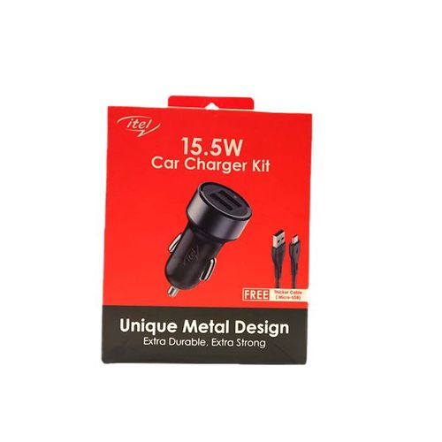 Itel Car Charger Kit  ICC-101 15.5W
 Fiche Technique et Prix au Maroc