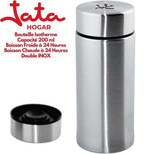 Jata Thermos Double INOX 200 ml Bouteille Isotherme Pour Thé Et Café Mug Isotherme Chaud Et Froid
 Fiche Technique et Prix au Maroc