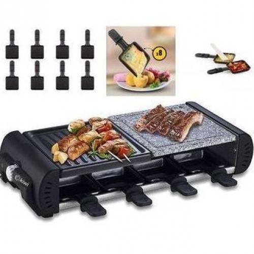 Kiwi Appareil a raclette-grill 2 en 1 jusqu'à 8 personnes 1200w
 Fiche Technique et Prix au Maroc