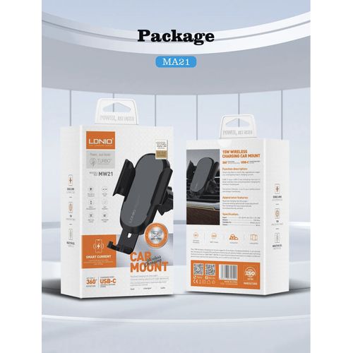 Ldnio Support de téléphone de voiture de charge sans fil MW21 / MW21-1
 Fiche Technique et Prix au Maroc
