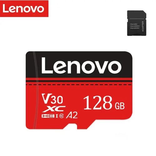 Lenovo Carte mémoire Card micro SD houte vitesse,128 GB,A2/V30/C10
 Fiche Technique et Prix au Maroc