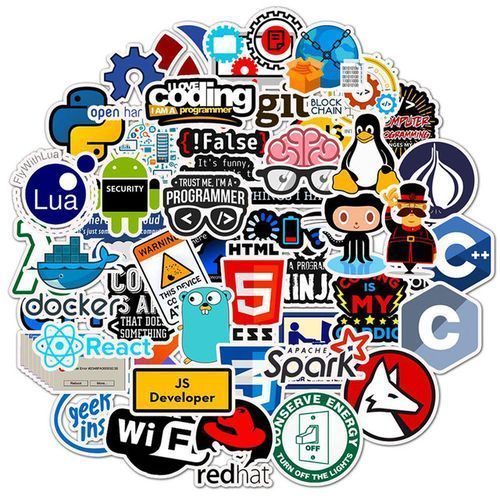Lot 50 Pcs autocollants Internet Java JS Php Html Cloud Docker Bitcoin Langage De Programmation APP Logo Autocollant Cool Sticker Stickers pour Ordinateur Portable De Voiture DIY Autocollants
 Fiche Technique et Prix au Maroc