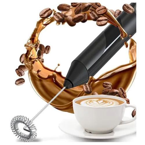 Mini mixeur plongeant à café ou lait batteur noir portable
 Fiche Technique et Prix au Maroc