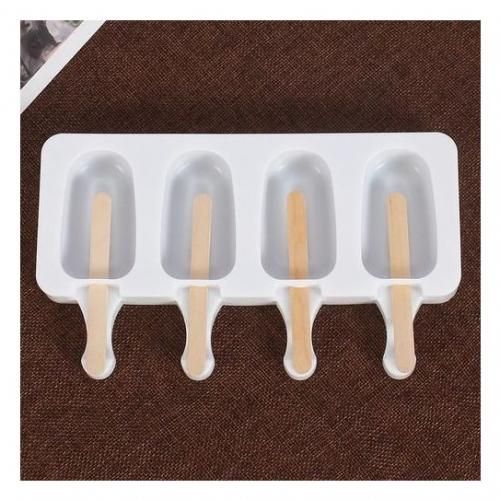 Moule à glace en Silicone, 4 trous, pour Dessert au chocolat
 Fiche Technique et Prix au Maroc