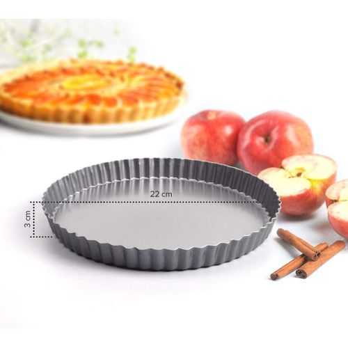 Moule à tarte antiadhésif 22 cm - Parfait pour les plats à tarte
 Fiche Technique et Prix au Maroc