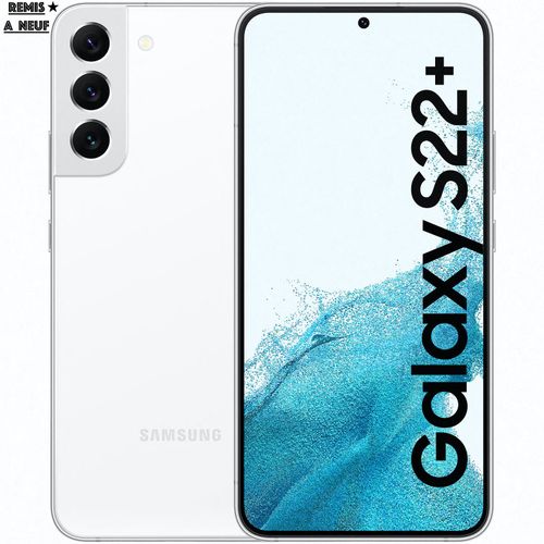 Samsung Galaxy S22+ Plus Blanc (8 Go RAM / 256 Go) AMOLED 120 Hz 6.6" - Remis a neuf
 Fiche Technique et Prix au Maroc