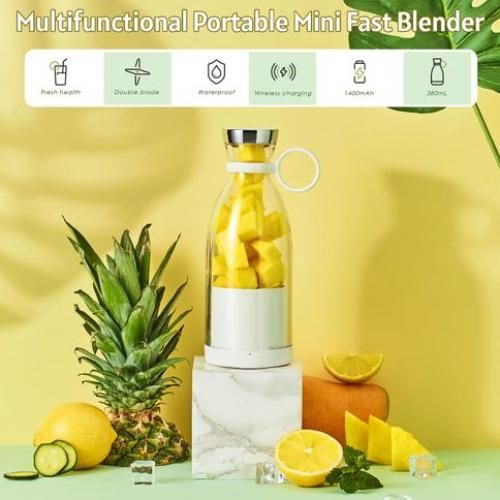 Smoothie Mixeur portable Blender, Mixeur rechargeable USB Fruits
 Fiche Technique et Prix au Maroc