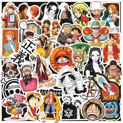 Stickers 50pcs dessin Anime ONE PIECE Luffy autocollants imperméable
 Fiche Technique et Prix au Maroc