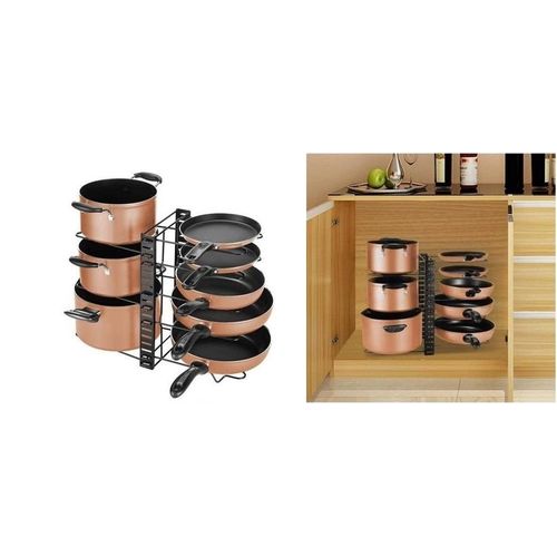 Super Organiseur Réglable Pour Casseroles et Poêles 8 niveaux en Métal
 Fiche Technique et Prix au Maroc
