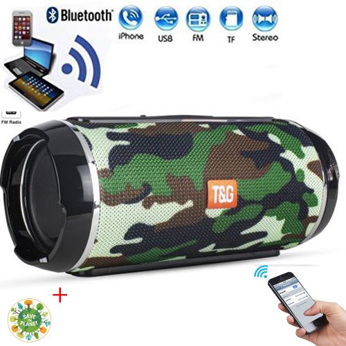T&G Enceinte haut parleur Bluetooth sans fil portable T&G TG 116 splashproof + sticker
 Fiche Technique et Prix au Maroc