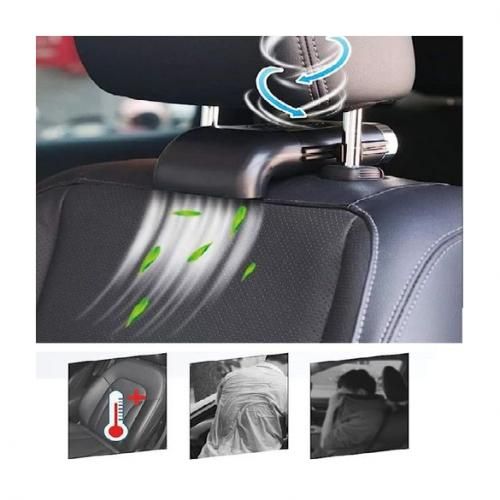 Ventilateur de siège de voiture,sans fil dispose de 3 types de vitesse
 Fiche Technique et Prix au Maroc