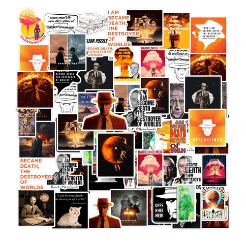 stickers Oppenheimer Movie Christopher Nolan, Cillian Murphy, Nuclear Physicist, lot/30 pcs
 Fiche Technique et Prix au Maroc