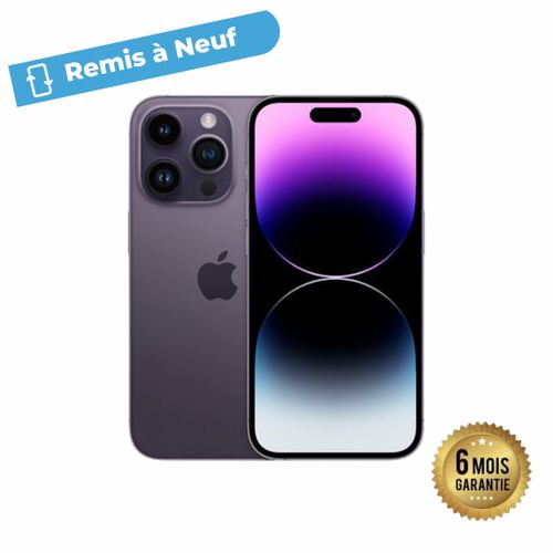 Apple iPhone 14 Pro Max - 6GB + 256GB - Purple - Remis à neuf - Garantie 6 mois
 Fiche Technique et Prix au Maroc