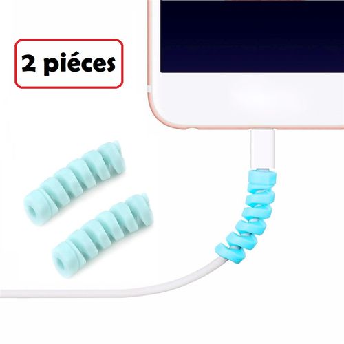 2 pièces protecteur de câble en Silicone fil USB cordon organisateur couverture
 Fiche Technique et Prix au Maroc