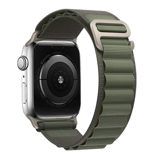 Bracelet Vert Boucle Alpine pour Apple Watch Ultra, Bracelet Nylon, iWatch 7, 6, 5, 4, SE, 8 Band, 49mm, 44mm, 40mm, 45mm,
 Fiche Technique et Prix au Maroc