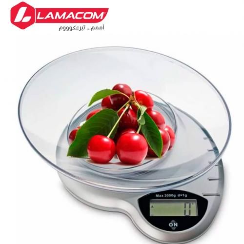 Lamacom Balance de cuisine numérique Max 3 Kg, Pèse Aliments électronique avec bol
 Fiche Technique et Prix au Maroc