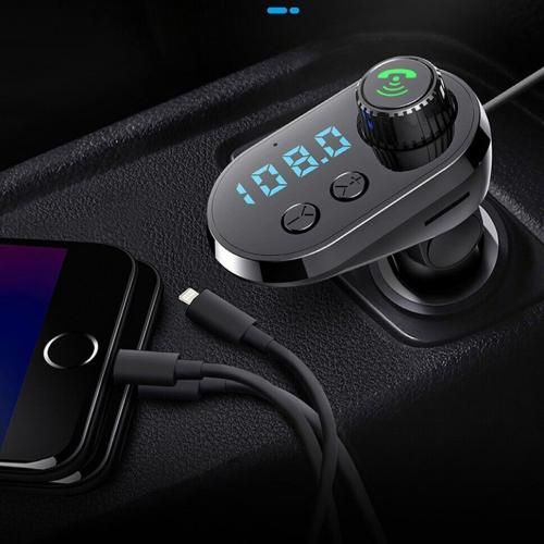 Transmetteur FM Bluetooth,Kit Main Libre Voiture Bluetooth Chargeur Rapide 3-1
 Fiche Technique et Prix au Maroc