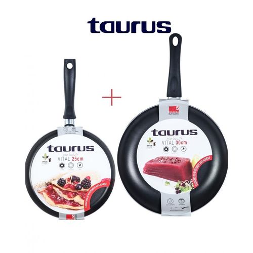 Taurus Lot  poêle 30 cm +Crêpière  25 cm rouge VITAL Anti-Adhésive
 Fiche Technique et Prix au Maroc