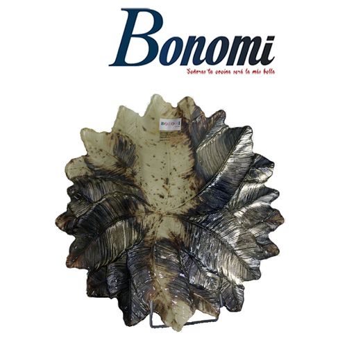 Bonomi Plat a dessert Feuille
 Fiche Technique et Prix au Maroc