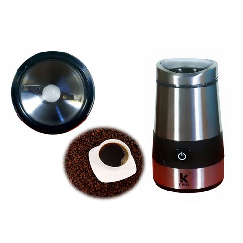 Kenz Moulin électrique 60g en inox pour café, herbe et épice 200w
 Fiche Technique et Prix au Maroc