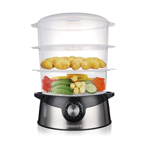 Heinrich's Cuiseur à vapeur 800w - 3 Compartiments- Panier à riz
 Fiche Technique et Prix au Maroc